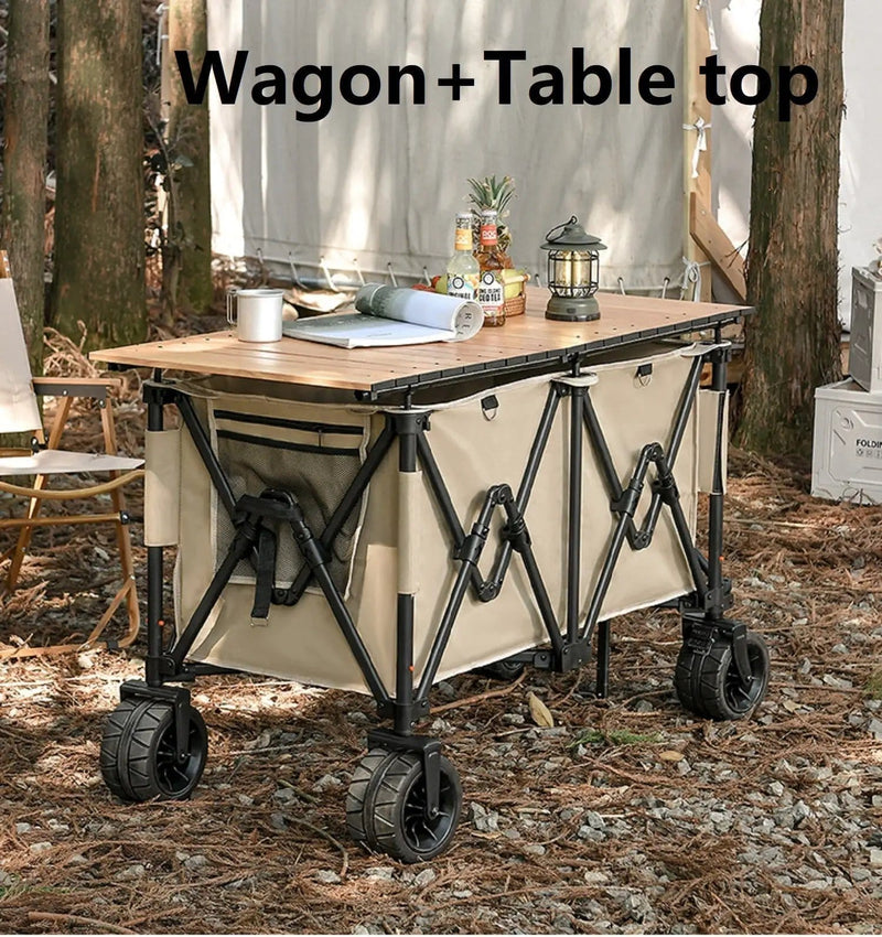 ECOTREK Heavy Duty Collapsible Trolley,Wagon Cart – Extra Large 260L, All-Terrain Wheels LJ1113 Heavy Duty Collapsible Trolley,Wagon Cart – Extra Large 260L, All-Terrain Wheels LJ1113