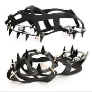 18-Tooth Stainless Steel Ice Crampons for Climbing - Silicone Anti-Slip Traction | M & L by Mead's Supply & Equipment Outfitters limited