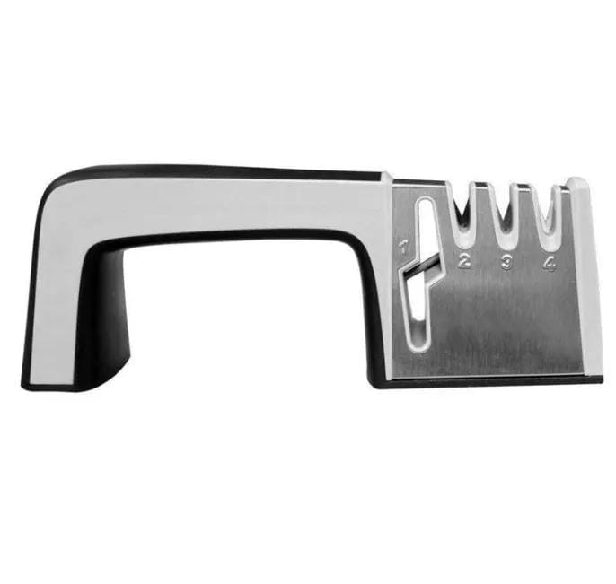g8buynz Knife and Scissor Sharpener Grip Easy with 3 Sharpening Options & Scissor Slot Knife and Scissor Sharpener Grip Easy with 3 Sharpening Options & Scissor Slot