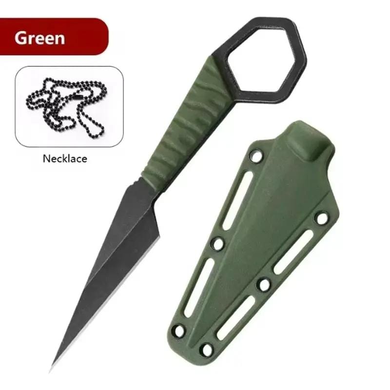 g8buynz Stainless Steel Mini Knife with Chain and Dedicated Sheath Camping Neck Knives Hand Tools Stainless Steel Mini Knife with Chain and Dedicated Sheath Camping Neck Knives Hand Tools