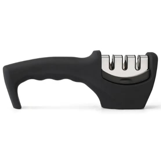 g8buynz Knife Sharpener Grip Easy to Use 3 Sharpening Options Knife Sharpener Grip Easy to Use 3 Sharpening Options