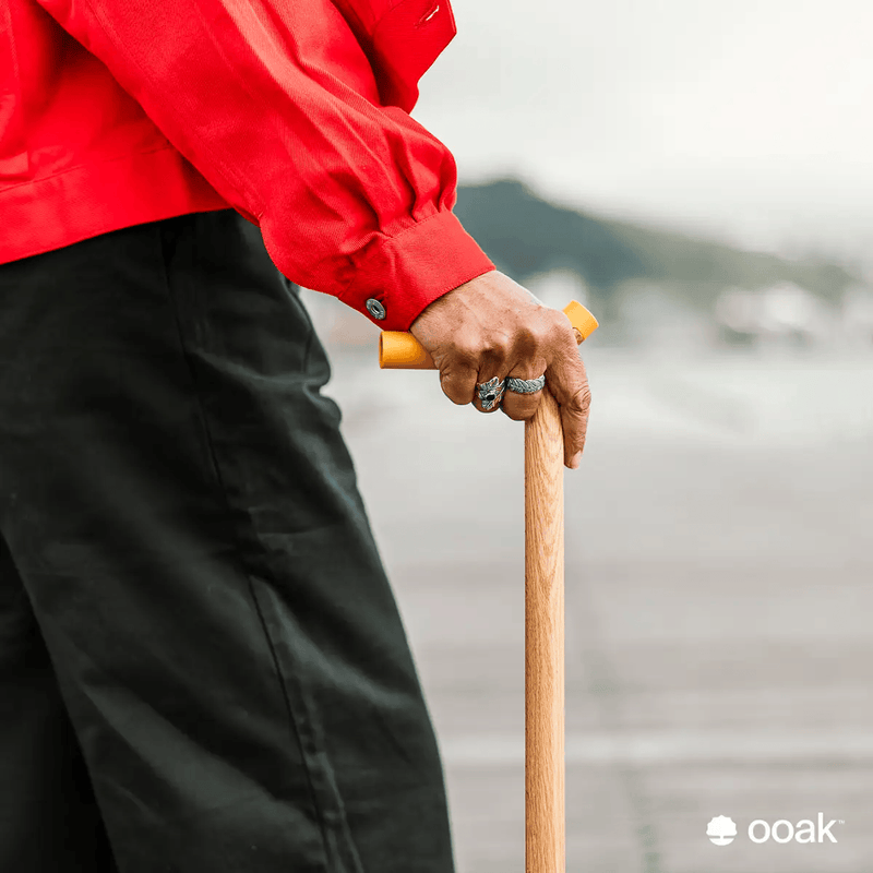 ooak Walking stick Uno. Kōwhai and Oak Ooak Uno Kōwhai Oak Handcrafted Walking Cane