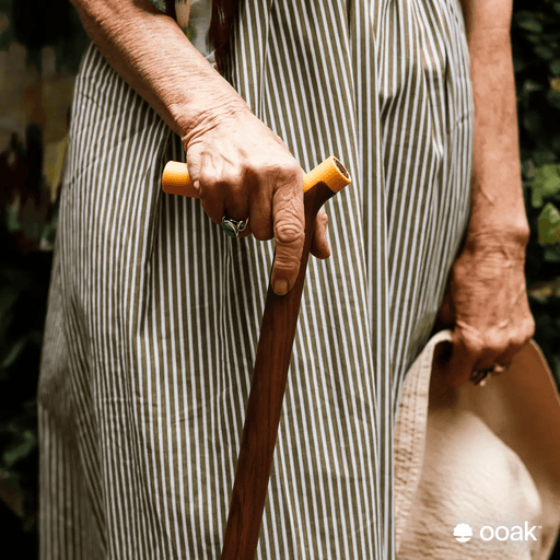 ooak Walking stick Kowhai and Walnut Walking Cane With FSC Walnut Handle Hand Finished Kowhai and Walnut Walking Cane with FSC Walnut Handle