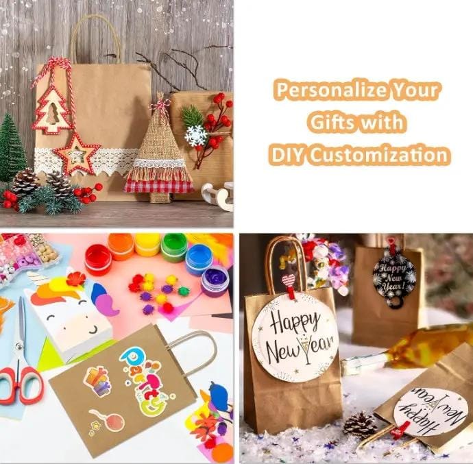 g8buynz 25pcs Kraft Paper Bags Party Bags Shopping Bag 25pcs Kraft Paper Bags Party Bags Shopping Bag