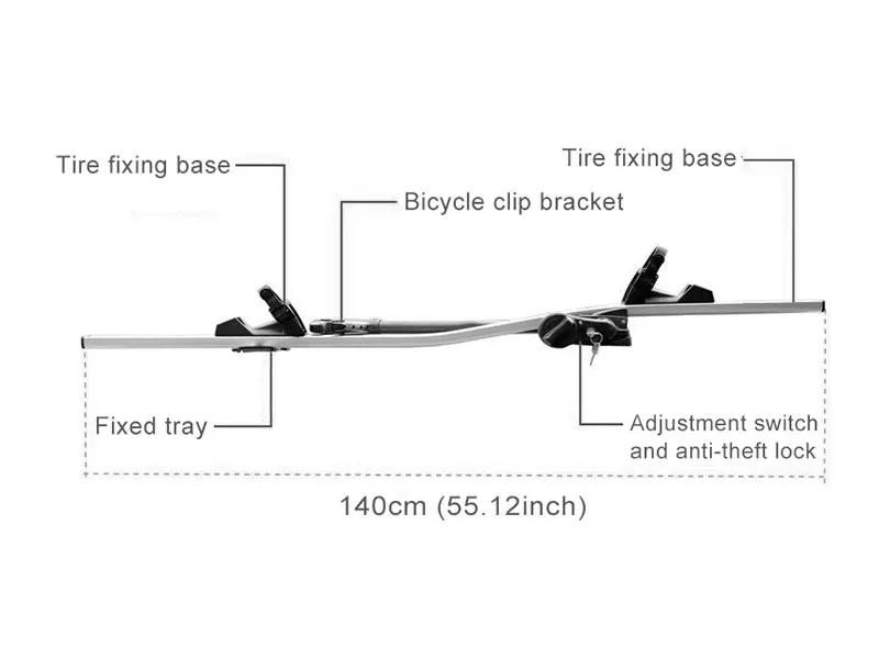 Car Roof Bike Rack, Bike Carrier-Silver by Loveliving