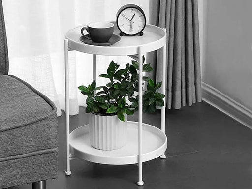Loveliving Furniture Side Table-White Side Table-White