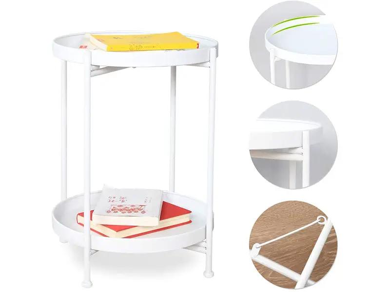 Side Table-White by Loveliving
