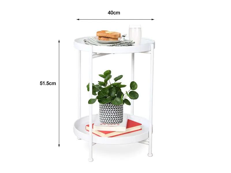 Side Table-White by Loveliving