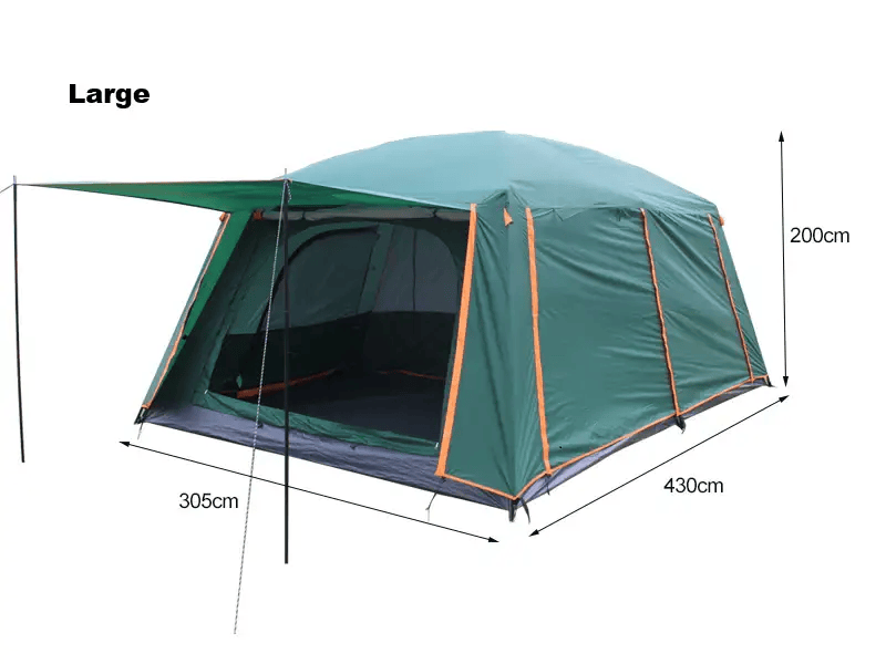 Family Tent –Double layers Waterproof-3 Size Two Colours Aavailable LCF91228 by ECOTREK