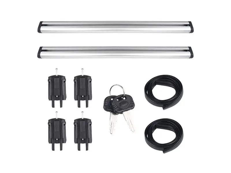 Universal Black Roof Rack Cross Bar - 2 Bars Kit-Silver by Loveliving
