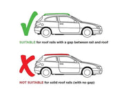 Universal Black Roof Rack Cross Bar - 2 Bars Kit-Silver by Loveliving