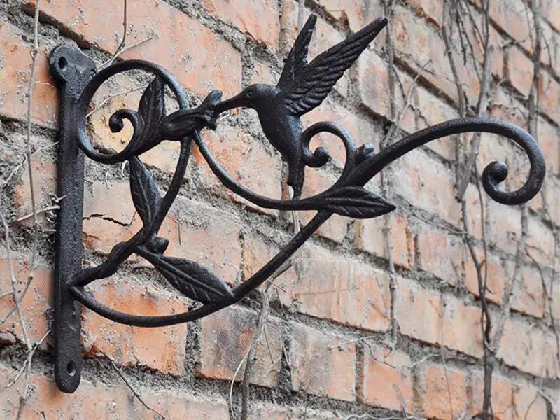 2 Set Cast Iron wall Hanging Plants Hook by Loveliving