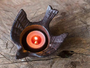 Cast Iron Retro Birds Candle Holder (Set of 2) by Loveliving