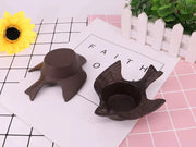 Cast Iron Retro Birds Candle Holder (Set of 2) by Loveliving