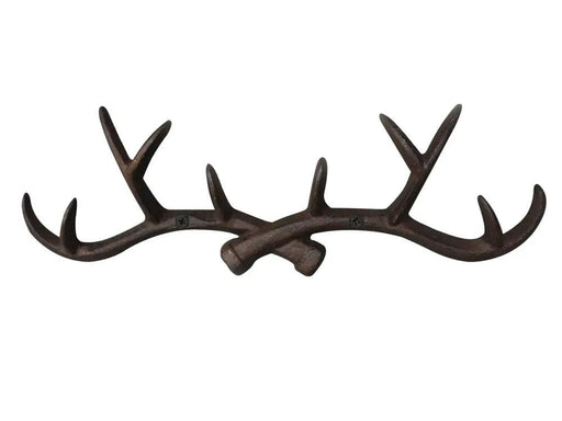 Loveliving Furniture Cast Iron Deer Antlers Coat Rack Key Holder Cast Iron Deer Antlers Coat Rack Key Holder