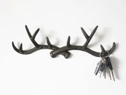 Cast Iron Deer Antlers Coat Rack Key Holder by Loveliving