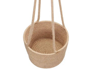 2 Pcs Jute Rope Hanging Planter Woven Plant Basket by Loveliving