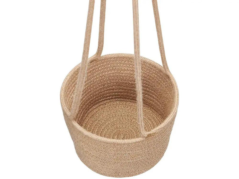 2 Pcs Jute Rope Hanging Planter Woven Plant Basket by Loveliving