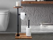Industrial Free standing toilet paper holder stand by Loveliving
