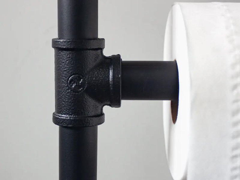 Industrial Free standing toilet paper holder stand by Loveliving