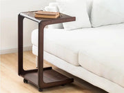 Solid Wood C Shaped End Table / Side Table / Bedside table by Loveliving
