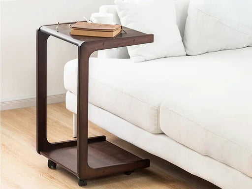 Solid Wood C Shaped End Table / Side Table / Bedside table – view 2