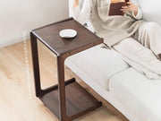 Solid Wood C Shaped End Table / Side Table / Bedside table by Loveliving