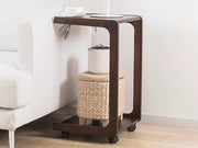 Solid Wood C Shaped End Table / Side Table / Bedside table by Loveliving