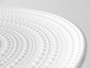 Moroccan Carved Style Round Side Table-White by Loveliving