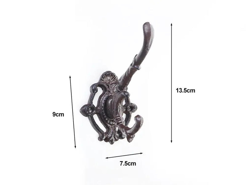 Cast Iron Wall Mounted Coat Hooks (Set of 3) by Loveliving