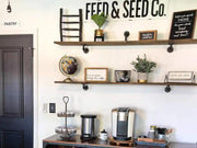 6 Pcs Industrial Rustic Shelf Brackets by Loveliving