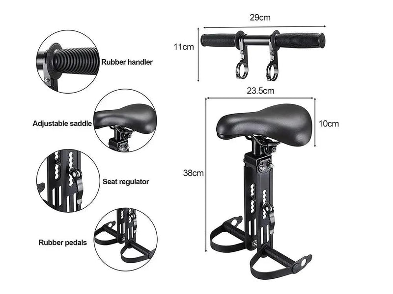 Kids Bike Seat and Handlebar Pack (2-5 years) by Loveliving