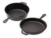 2 In1 Cast Iron Skillet Set by Loveliving