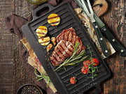 Reversible Cast Iron Grill Griddle Grill Plate by Loveliving