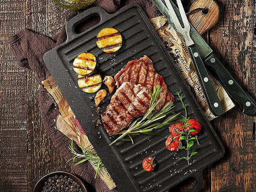 Reversible Cast Iron Grill Griddle Grill Plate by Loveliving