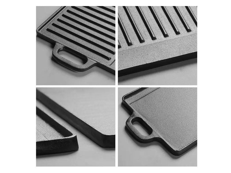 Reversible Cast Iron Grill Griddle Grill Plate by Loveliving