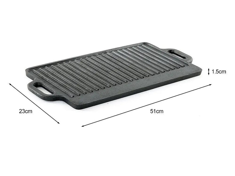 Reversible Cast Iron Grill Griddle Grill Plate by Loveliving