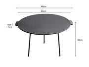 Outdoor Camping Barbecue Rack Cast Iron Grill Pan by Loveliving