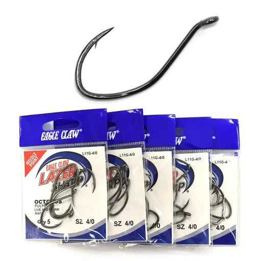 Eagle Claw HOOKS Lazer Sharp L11 Big Nasty 4/0 Lazer Sharp L11 Big Nasty 4/0 Eagle Claw Hook
