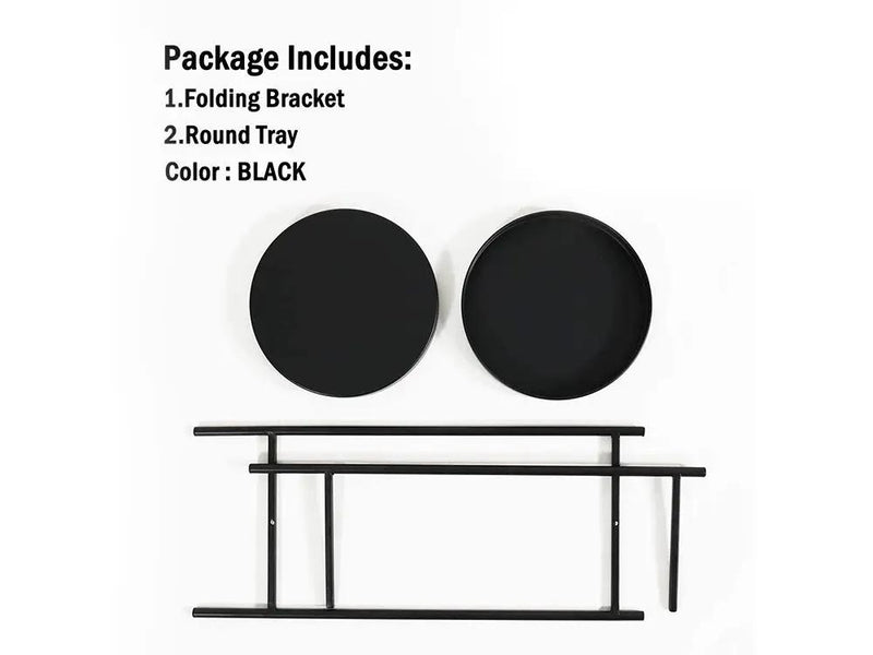 2 Tier Tall Metal Flower Plants Pot Holder-black-L by Loveliving