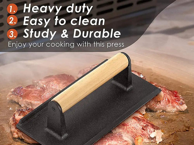 Cast Iron Grill Press by Loveliving