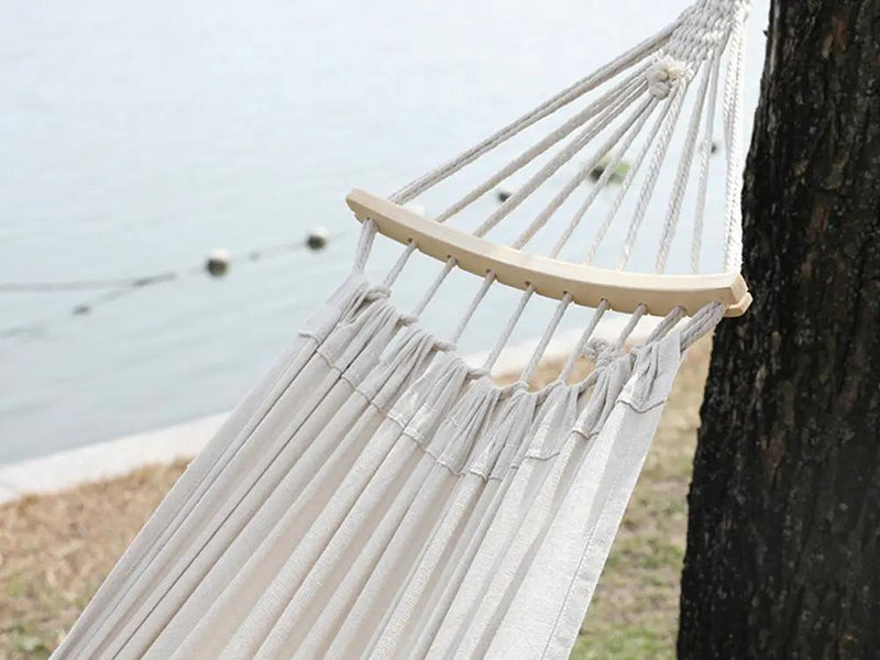 Anti-Rollover Canvas Fabric Hammock by Loveliving