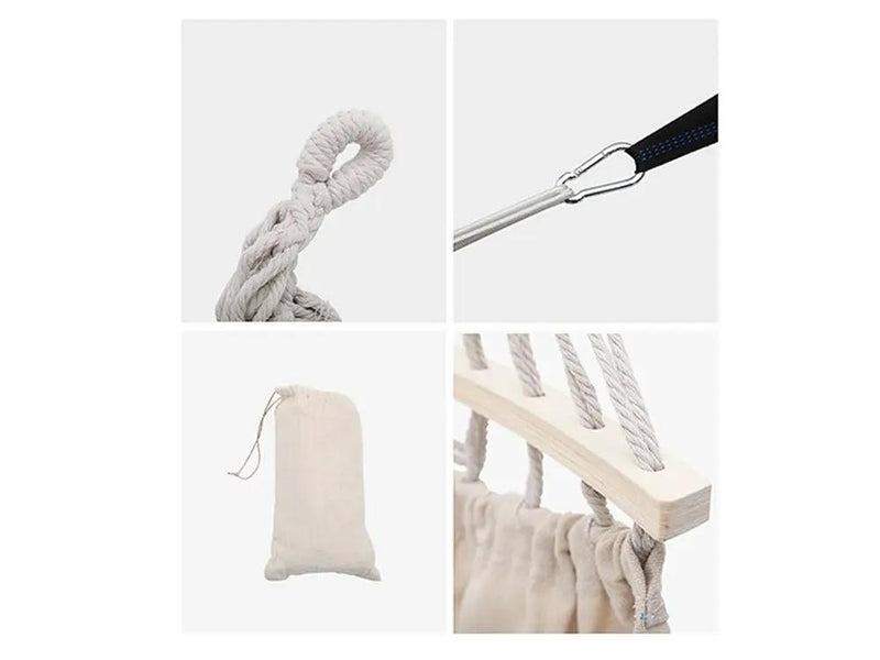 Anti-Rollover Canvas Fabric Hammock by Loveliving