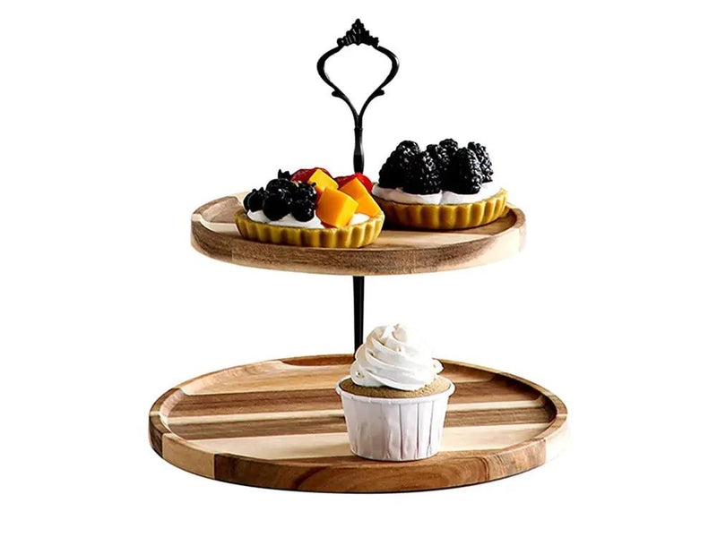 2 Tier Cake Plate Stand by Loveliving
