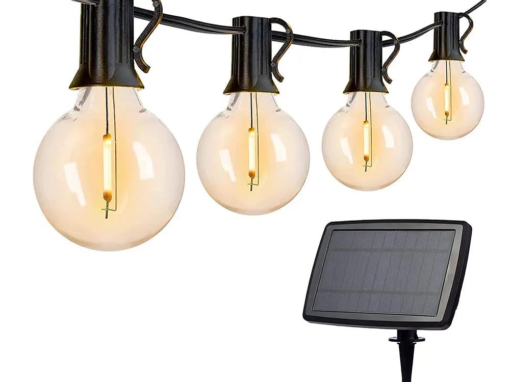 Solar Powered Festoon String Lights 15m with 50 Bulbs by Loveliving