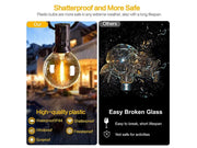 Solar Powered Festoon String Lights 15m with 50 Bulbs by Loveliving
