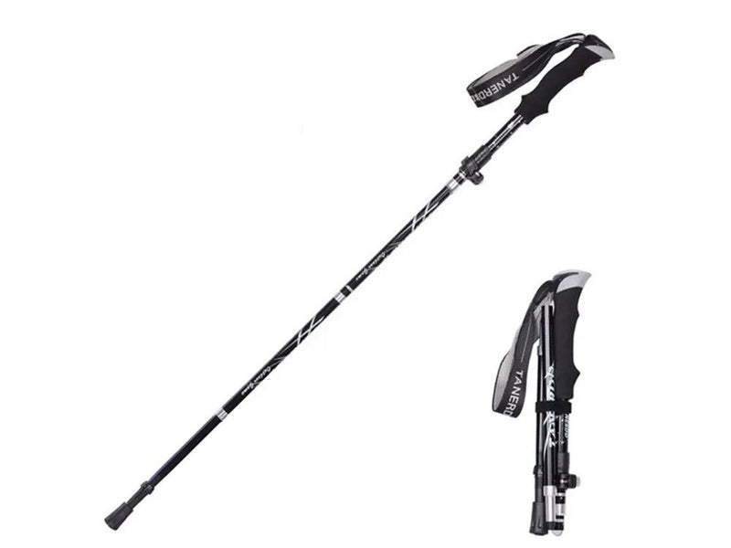 Portable 5-Section Hiking Sticks-Black/130CM by Loveliving