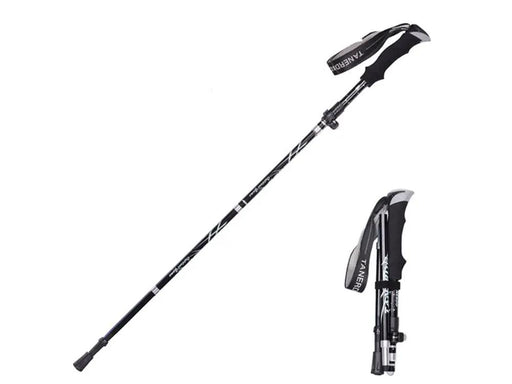 Portable 5-Section Hiking Sticks-Black/130CM by Loveliving