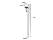 Table Legs 71cm- Pack of 4-White by Loveliving