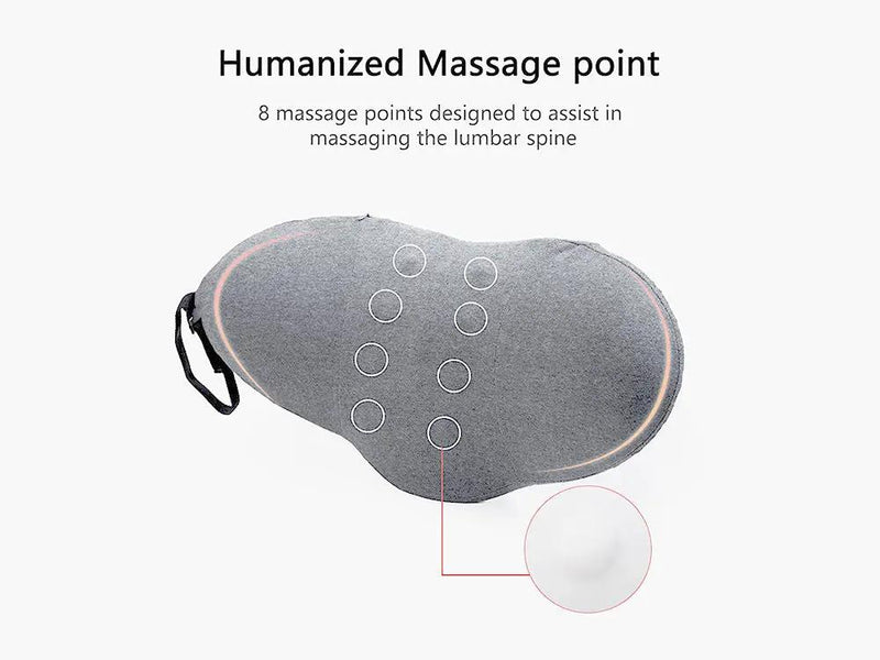 Lumbar Support Pillow for Sleeping,Ideal Back Pillow for Chair - Light grey by Loveliving